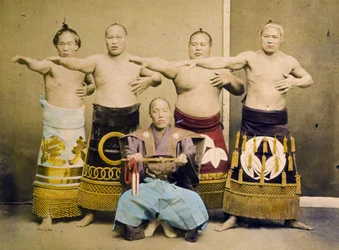 Sumobrydere, ca. 1877