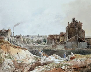 Montmartre i 1833 af Goblain (stenbrud)