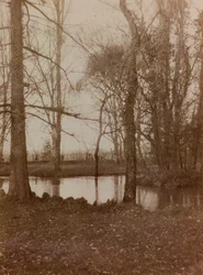 Album af første verdenskrig i Friuli-Venezia Giulia: dammen i parken Villa Brazza, krigshospitalet n. 17, Soleschiano Manzano