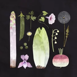 Grøntsager og blomster, 2023 (digital)