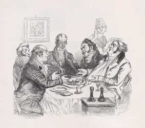 Lovsang af kylling fra The Complete Works of Béranger, 1836.