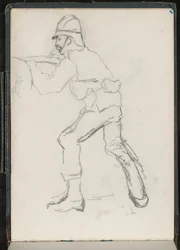 En soldat ved forsvaret