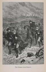 Tilbagetrækning fra Moskva, illustration fra "Little Arthur