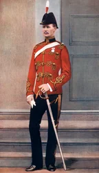 Løjtnant Frederick Hugh Sherston Roberts, britisk soldat, 1902.