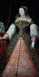 Portræt af Catherine de Medici, kong Henrik II af Valois