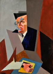Portræt af Tristan Tzara (1896-1963), af Tihanyi, Lajos (1885-1938). Olie på lærred