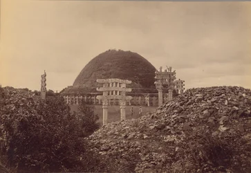 Generel udsigt over Sanchi Tope, Bhopal-distriktet
