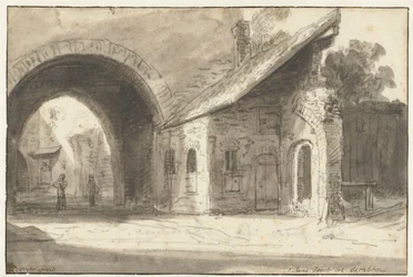 St. Janspoort i Arnhem S Jans Gate til Aernhem (titel på objekt)
