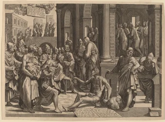 Apostlene Peter og Johannes helbreder den lamme