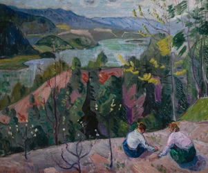 Piger i jordbærmarken