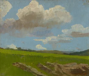 Landskab med skyer, 1890-1910