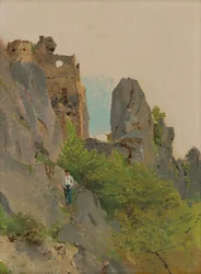 Udsigt over Sú? Ovské-ruinerne, 1875-85