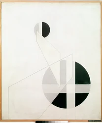 Komposition A XX-maleri af Laszlo Moholy-Nagy