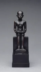 Figur af Imhotep (ca. 2635-2595 f.Kr.) Sen periode (bronze)