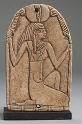 Plaque of Maat (fajance) (se også 325655, 325656 og 325658)