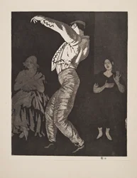 Spansk danserinde nr. II, pub. 1923.