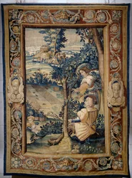 Fuglejagt med net, gobelin fra serien Hunts of Francis I