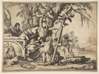 Hellig familie med Kristusbarn træder på slangen, 1639.