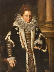 Portræt af Costanza Sforza af Santa Fiora