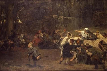 Gunthram Bose og hans døtre, 572 e.Kr