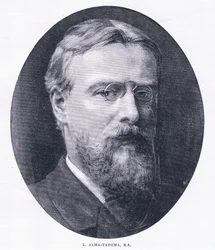 Alma Tadema et selvportræt, fra The Magazine of Art 1893, Cassell and Company