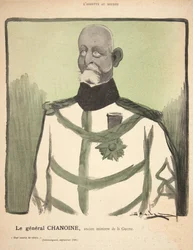 General Chanoine, tidligere krigsminister, illustration fra 