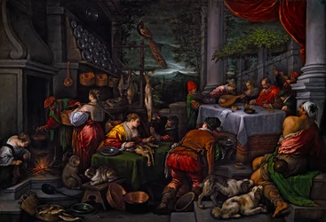 Lazarus og Dives, ca. 1570 (olie på lærred)