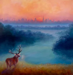 Tidlig morgen, Richmond Park, 2023