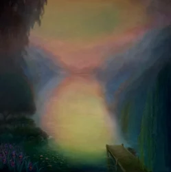 Elysian Willows, 2025 (olie på lærred)