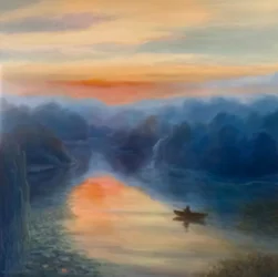 Morning Reflections, 2021 (olie på lærred)