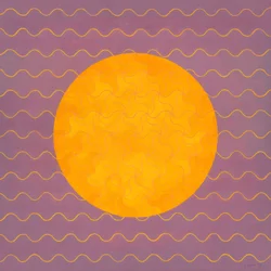 Summer Sunrise, 2022 (akryl på lærred)