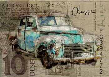 Rusty Teal klassisk bil
