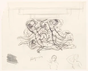 Nøgne kvinder svømmer