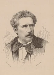 Portræt af komponisten Olivier Métra 1830-1889.