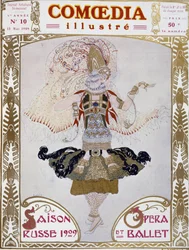 Ballet Russes danser af Bakst, ko." Illustreret Comoedia""