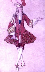 Kostumedesign til Prinsessens Side, fra Tornerose