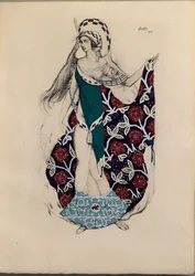 Kostumedesign til balletten Artemis urolig af Paul Paray, 1922
