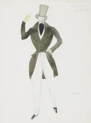 Kostumedesign til balletten Carnaval af R. Schumann, 1910