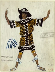 Kostumedesign til balletten Daphnis et Chloé af M. Ravel, 1912