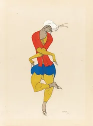 Maria Kuznetsova, kostumedesign til "L"Adoration", 1922