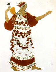 En faunas eftermiddag af Claude Debussy, kostume af Léon Bakst