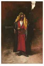 En arabisk garde (olie på lærred)