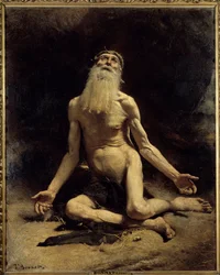 Job, maleri af Léon Bonnat (1833-1922), 1880. Mål: 1,61 x 1,29 m. Bayonne, Bonnat-museet