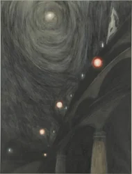 Måneskin og lys, ca. 1909