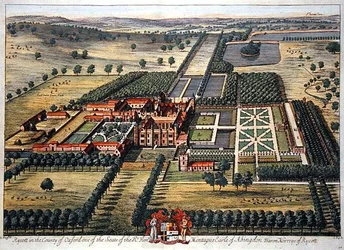 Rycott i amtet Oxford graveret af Johannes Kip (ca. 1652-1722) (gravering)