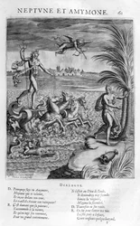 Neptun med Amymone, datter af Danaus, som han forhindrer i at blive overfaldet af en satyr