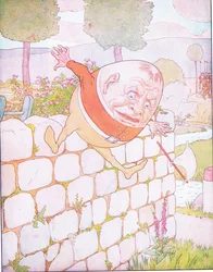 Humpty Dumpty havde et fantastisk efterår (farve litho)