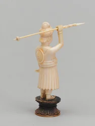 Sort bonde, skakbrik, Indien, cirka 1820