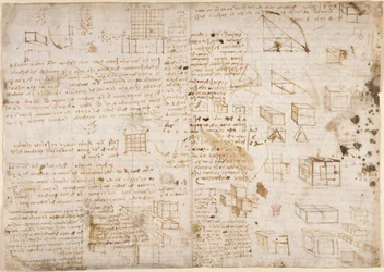 Arundel 263, f.223v Noter og diagrammer fra 
