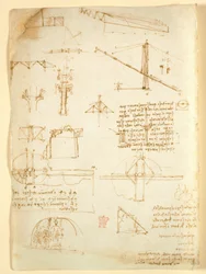 Arundel 263 f.231v, Noter og skitser om mekanik, fra 